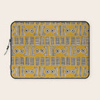 Handcut Geometry - Mustard Laptop Sleeve Gallery Image 1