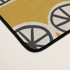 Handcut Geometry - Mustard Desk Mat Gallery Image 4