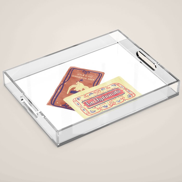 le dip washington dc matchbook print Acrylic Tray Gallery Image 1