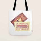 le dip washington dc matchbook print Tote Bag Gallery Image 1