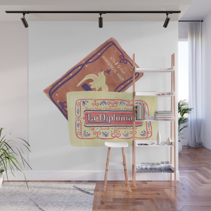 le dip washington dc matchbook print Wall Mural Gallery Image 1