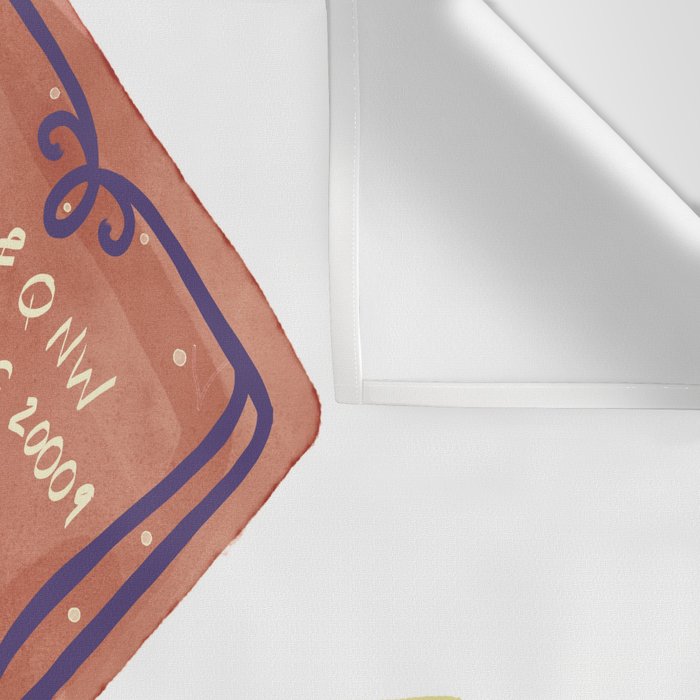 le dip washington dc matchbook print Wall Tapestry Gallery Image 3