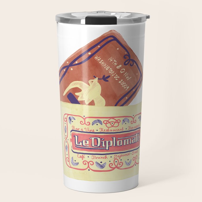 le dip washington dc matchbook print Travel Mug Gallery Image 1