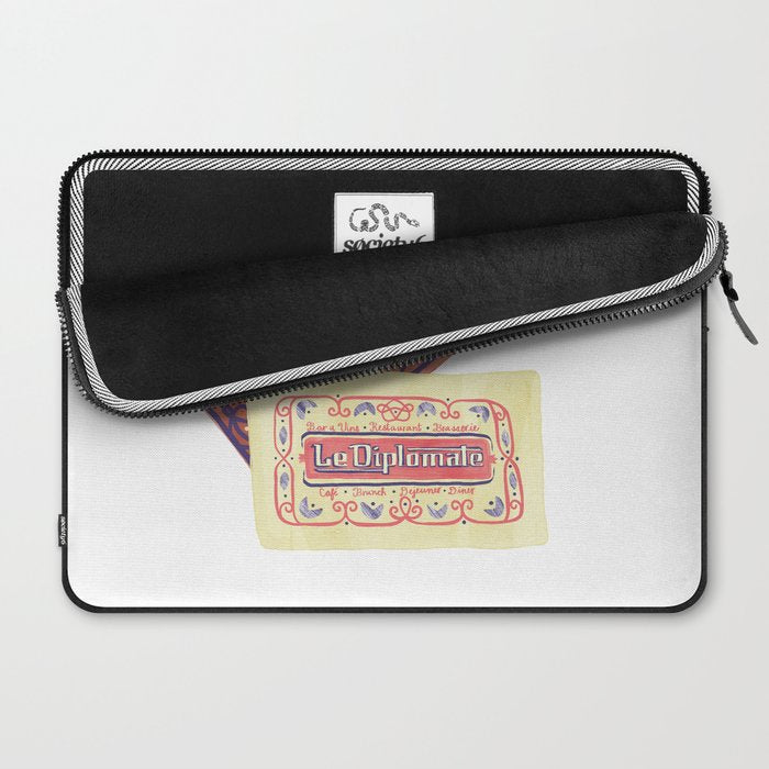 le dip washington dc matchbook print Laptop Sleeve Gallery Image 2