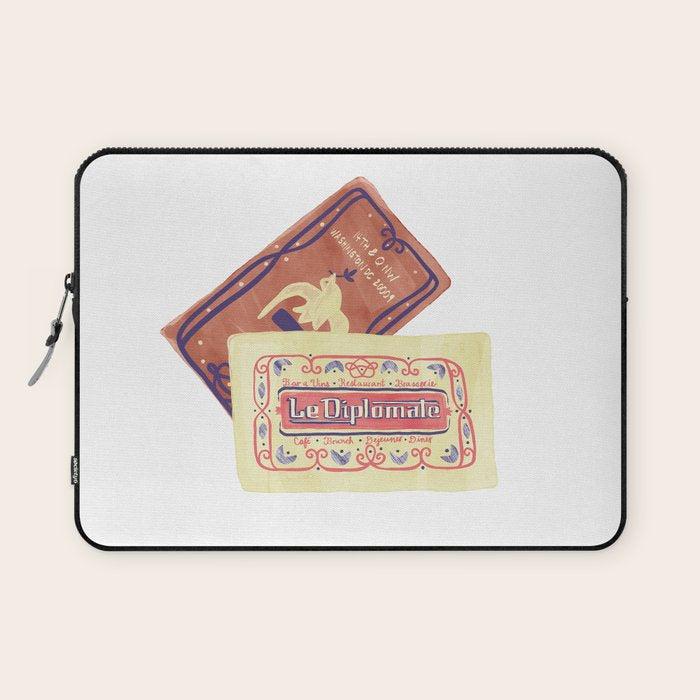 le dip washington dc matchbook print Laptop Sleeve Gallery Image 1