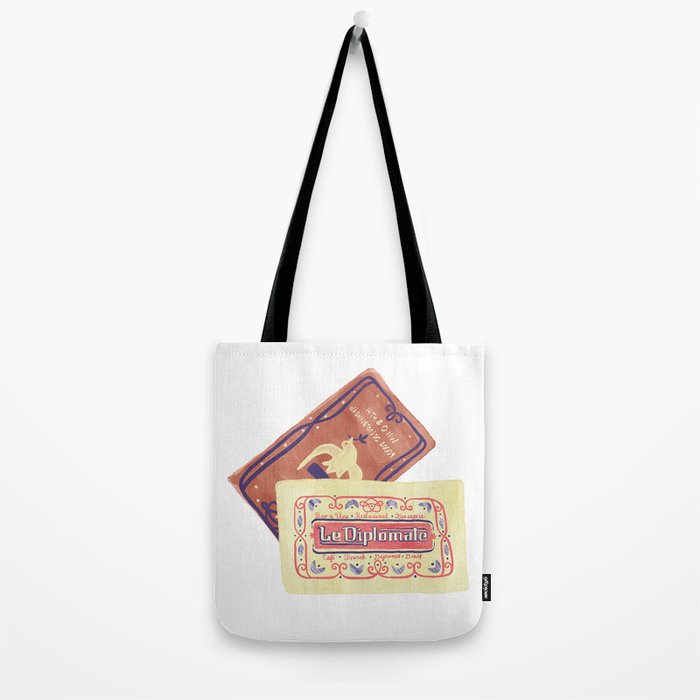 le dip washington dc matchbook print Tote Bag Gallery Image 2