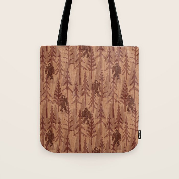Subtle Sasquatch - Rust Tote Bag Gallery Image 1
