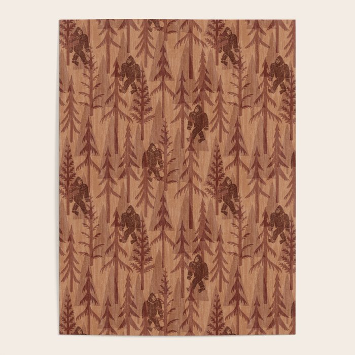 Subtle Sasquatch - Rust Poster Gallery Image 1