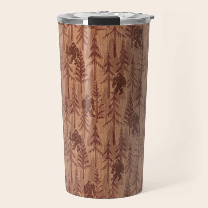 Subtle Sasquatch - Rust Travel Mug Gallery Image 1