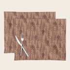 Subtle Sasquatch - Rust Placemat Gallery Image 1