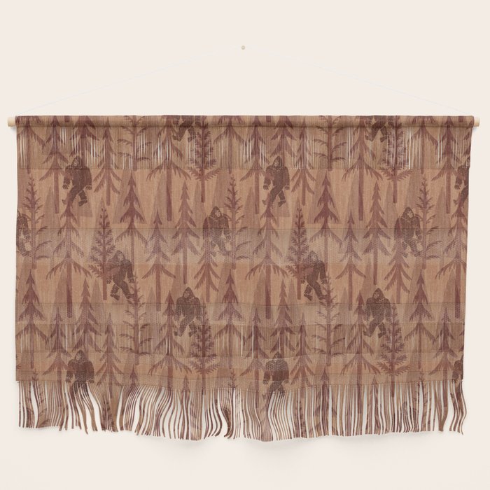 Subtle Sasquatch - Rust Wall Hanging Gallery Image 1