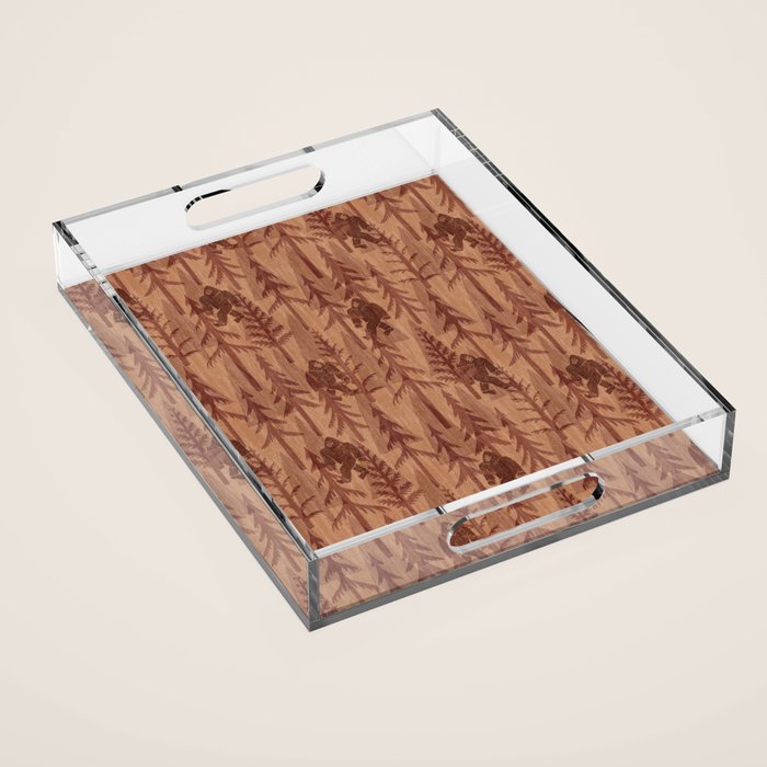 Subtle Sasquatch - Rust Acrylic Tray Gallery Image 1