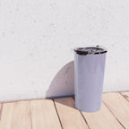 Pastel Lavender Purple Solid Color Travel Mug Gallery Image 4