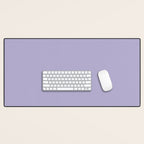 Pastel Lavender Purple Solid Color Desk Mat Gallery Image 1