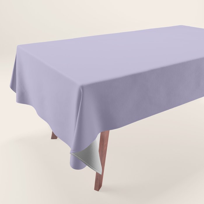 Pastel Lavender Purple Solid Color Tablecloth Gallery Image 1