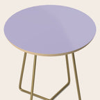 Pastel Lavender Purple Solid Color Side Table Gallery Image 2