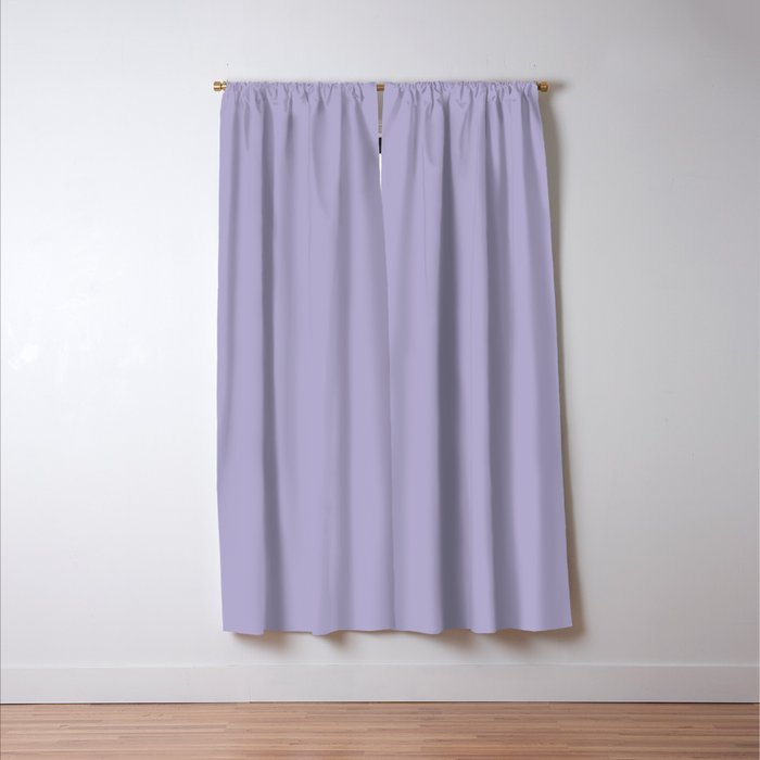 Pastel Lavender Purple Solid Color Window Curtain Gallery Image 3