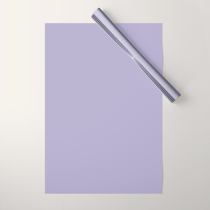 Pastel Lavender Purple Solid Color Wrapping Paper Gallery Image 1
