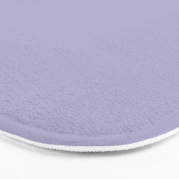 Pastel Lavender Purple Solid Color Bath Mat Gallery Image 3