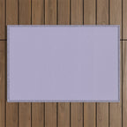 Pastel Lavender Purple Solid Color Outdoor Rug Gallery Image 1