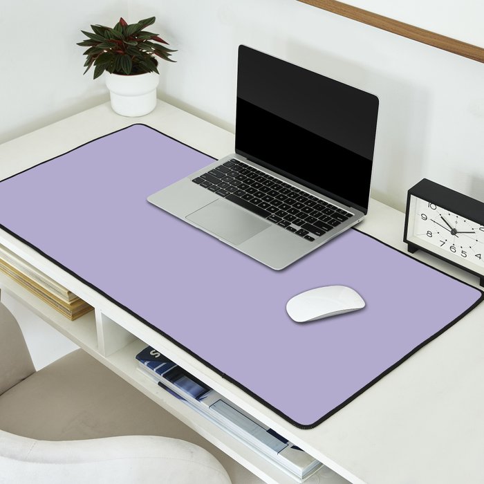 Pastel Lavender Purple Solid Color Desk Mat Gallery Image 2