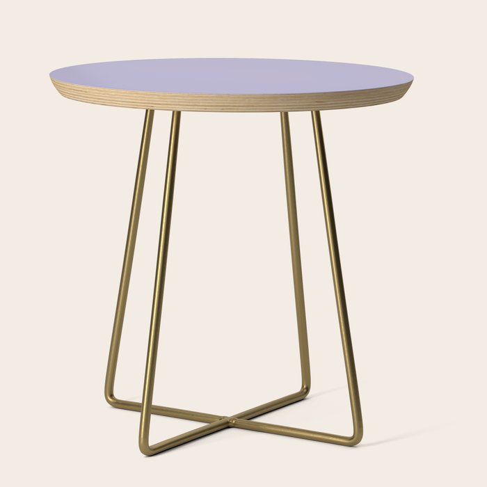 Pastel Lavender Purple Solid Color Side Table Gallery Image 1