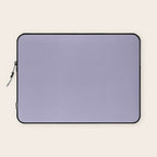 Pastel Lavender Purple Solid Color Laptop Sleeve Gallery Image 1
