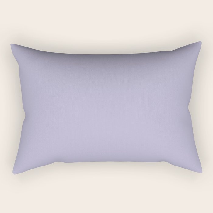 Pastel Lavender Purple Solid Color Rectangular Pillow Gallery Image 1