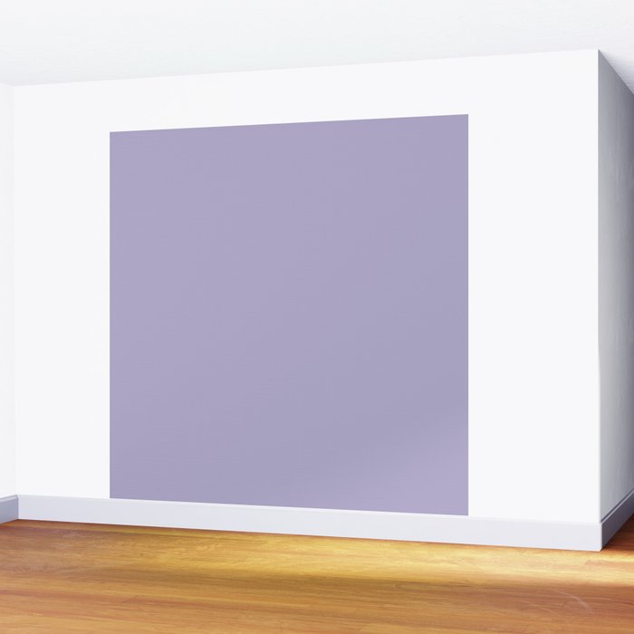 Pastel Lavender Purple Solid Color Wall Mural Gallery Image 2