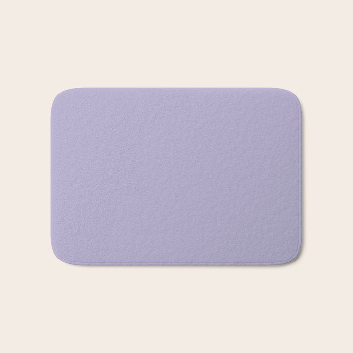 Pastel Lavender Purple Solid Color Bath Mat Gallery Image 1