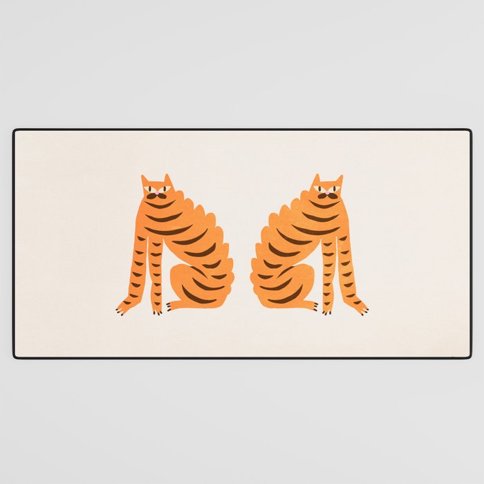 Pop Cats 01: Modern Pop Art Desk Mat Gallery Image 3