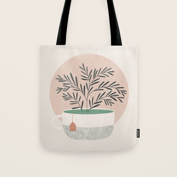 green tea Tote Bag Gallery Image 1