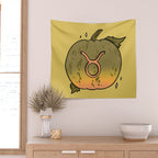 Taurus Pumpkin Wall Tapestry Gallery Image 2