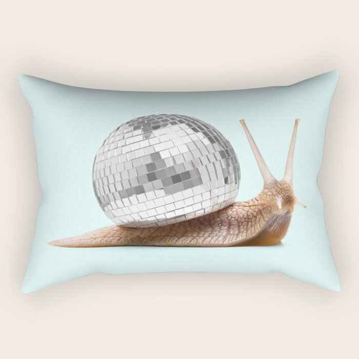 DISCO SNAIL Rectangular Pillow Gallery Image 2