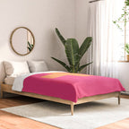 Swiss Cross Symbol in Pink and Orange Comforter Gallery Image 2
