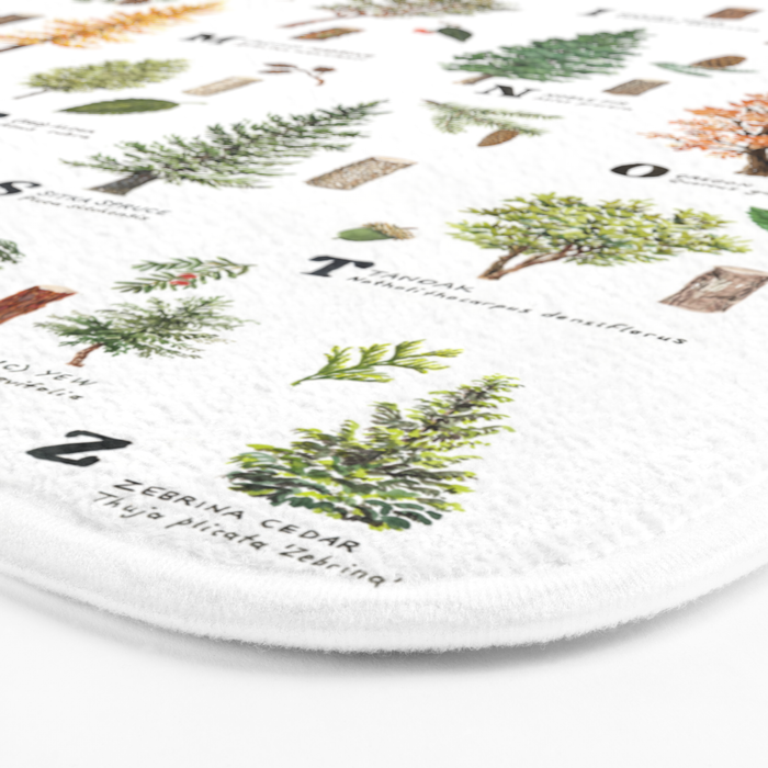 Trees of the Pacific Northwest Bath Mat Gallery Image 3