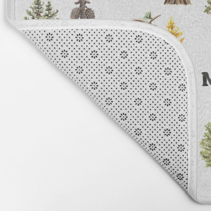 Trees of the Pacific Northwest Bath Mat Gallery Image 2