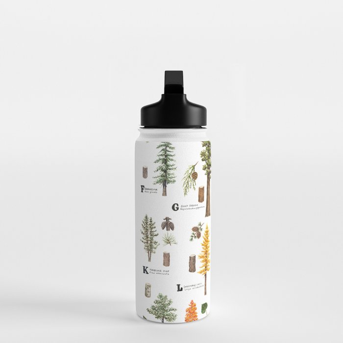 Trees of the Pacific Northwest Water Bottle Gallery Image 3