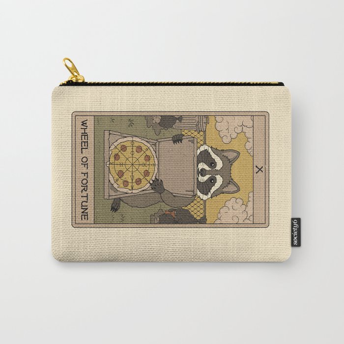 Wheel of Fortune - Raccoons Tarot Carry All Pouch Gallery Image 1
