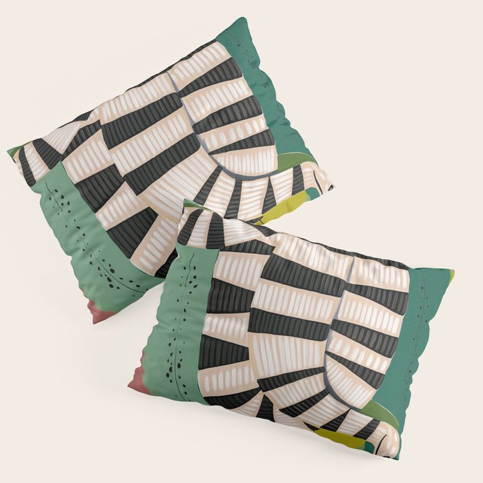 Striped Snake Pillow Sham Gallery Image 1