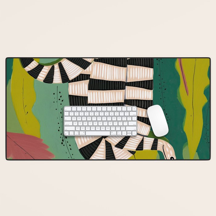 Striped Snake Desk Mat Gallery Image 1