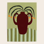 Summer Flower pottery with stripe Poster Gallery Image 4