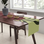 Summer Flower pottery with stripe Table Runner Gallery Image 2