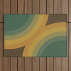 Double Rainbow #2 Outdoor Rug Gallery Image 1
