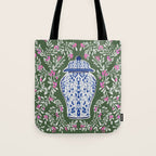 Chinoiserie Blossoms Tote Bag Gallery Image 1