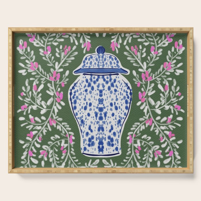 Chinoiserie Blossoms Serving Tray Gallery Image 1
