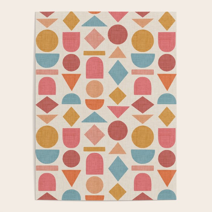 Geo Mod Shapes - Light Poster Gallery Image 4