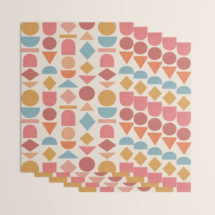 Geo Mod Shapes - Light Wrapping Paper Gallery Image 3