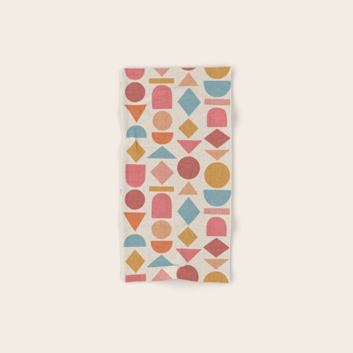 Geo Mod Shapes - Light Bath Towel Gallery Image 1