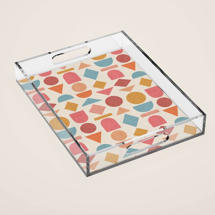 Geo Mod Shapes - Light Acrylic Tray Gallery Image 1